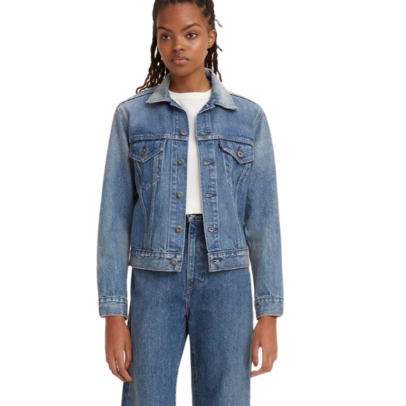 Levi's® Made & Crafted® BOYFRIEND TRUCKER JACKET Japanese Denim Bottle Blue - Picture 3 of 10